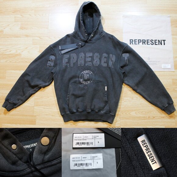 Represent Angel Academy Hoodie • Vintage Grey • Small